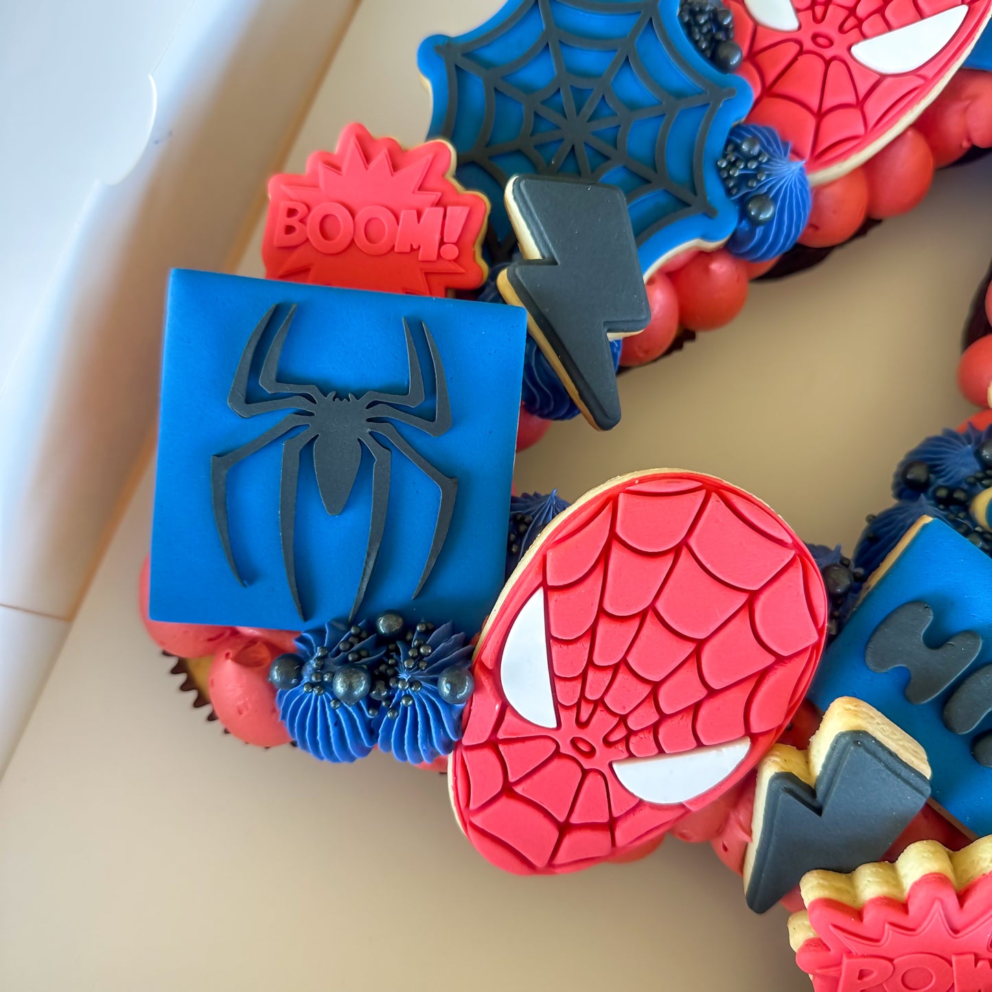 Spider-Man Cupcake Number