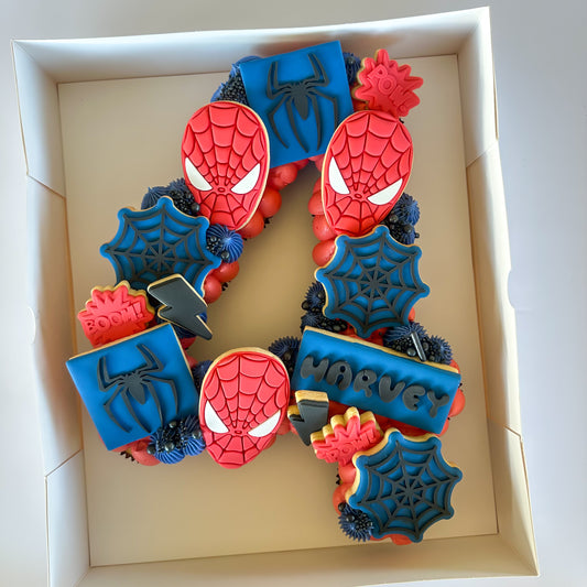 Spider-Man Cupcake Number