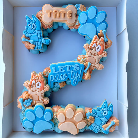 Bluey Cupcake Number