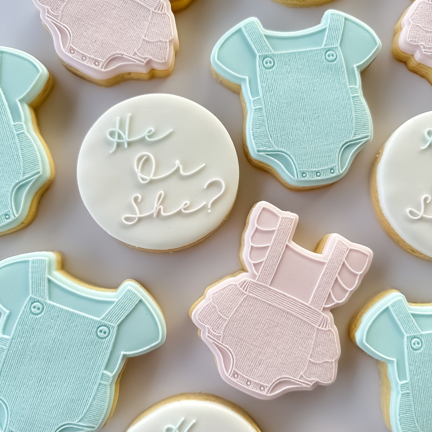 He or She? Gender Reveal Cookies