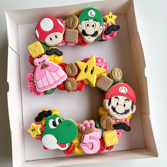 Mario Bros Cupcake Number
