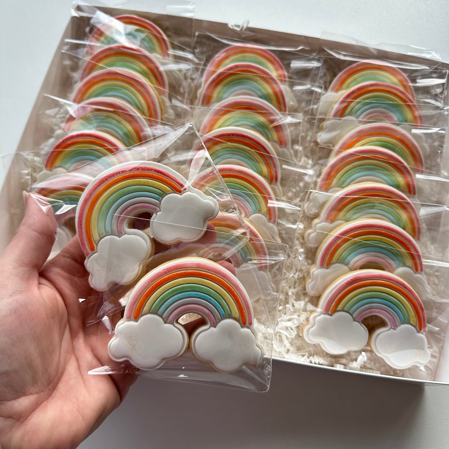 Painted Rainbow Cookies