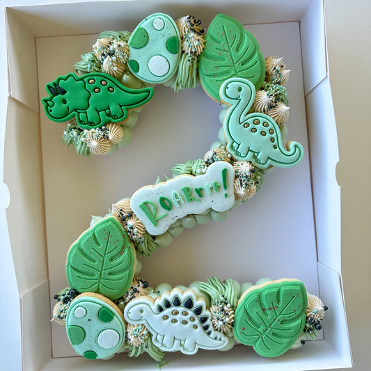 Dinosaur Cupcake Number
