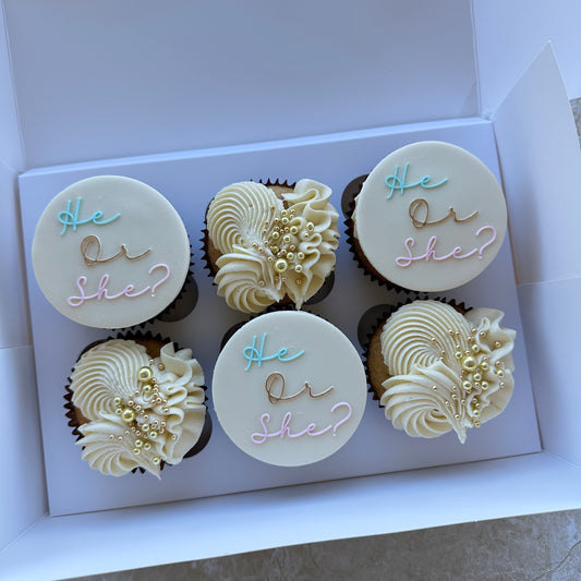 Gender Reveal Cupcakes