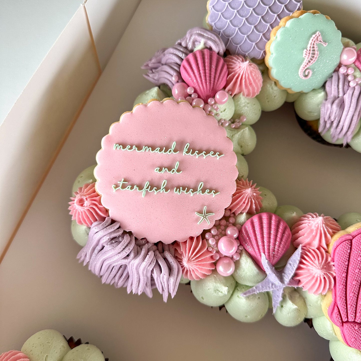 Mermaid Cupcake Number