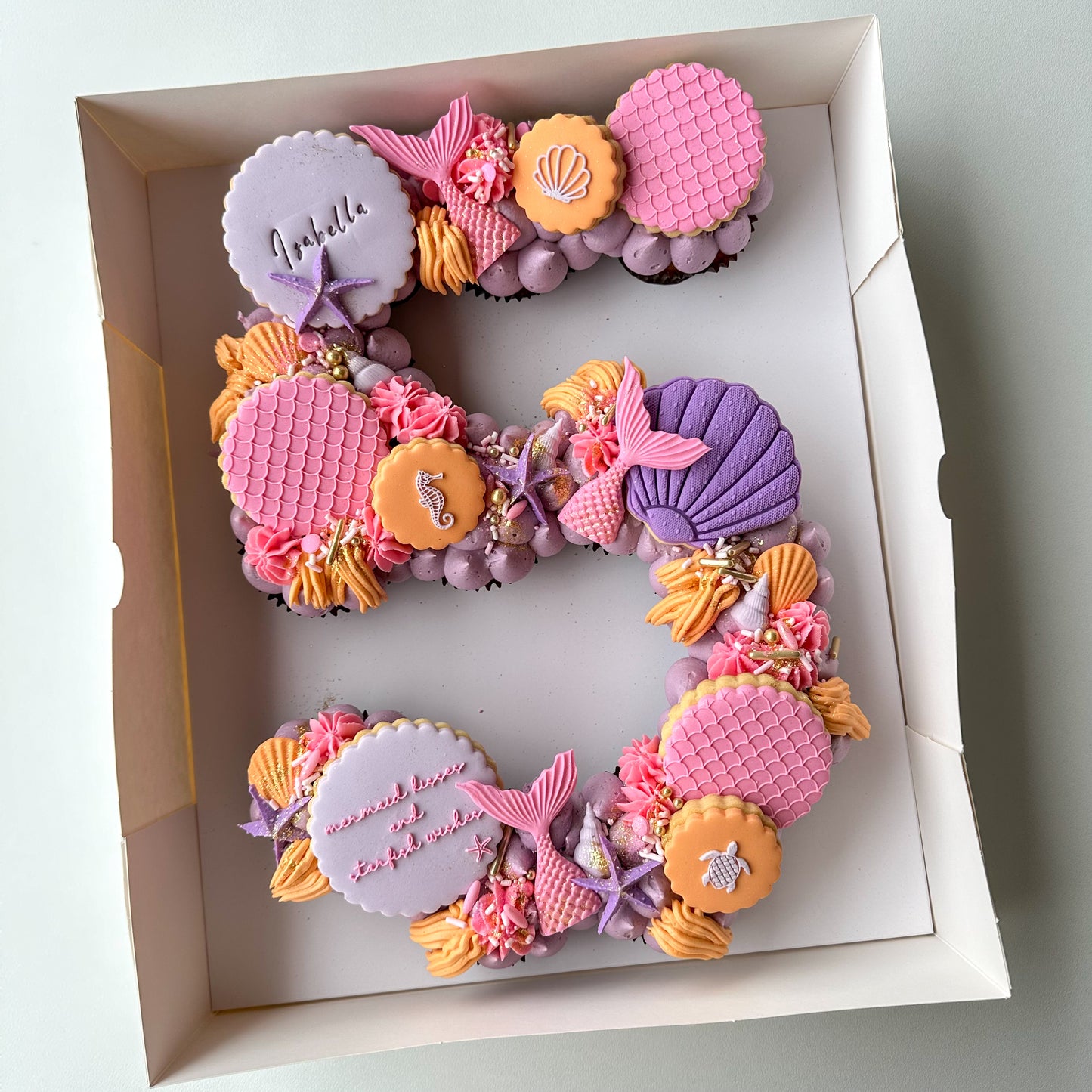 Mermaid Cupcake Number