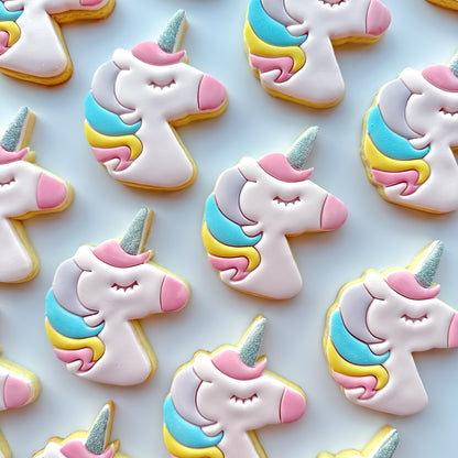 Rainbow Unicorn Cookies
