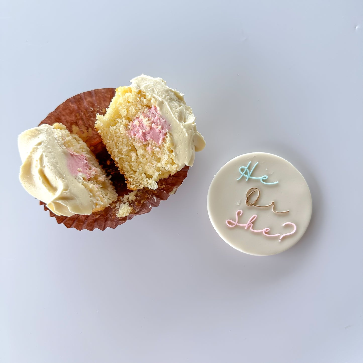 Gender Reveal Cupcakes
