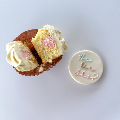 Gender Reveal Cupcakes