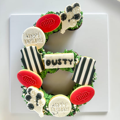 Footy Cupcake Number