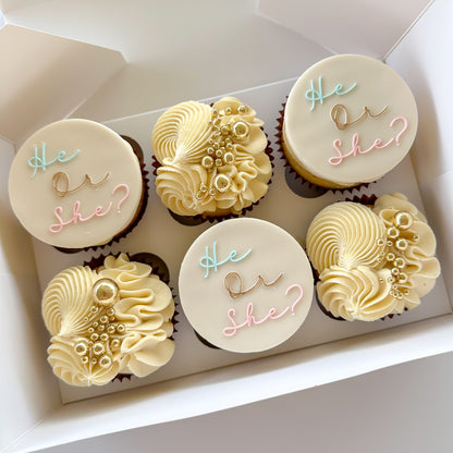 Gender Reveal Cupcakes