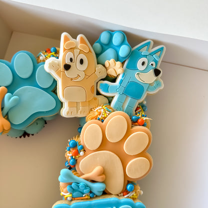 Bluey Cupcake Number
