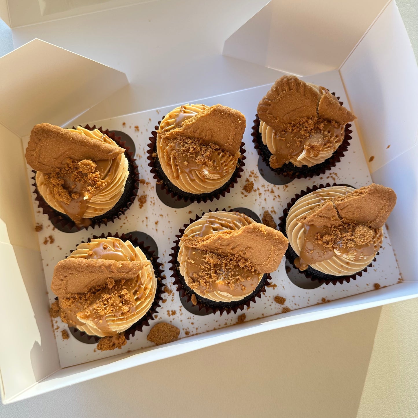 Chocolate Biscoff Cupcakes