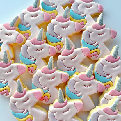 Rainbow Unicorn Cookies