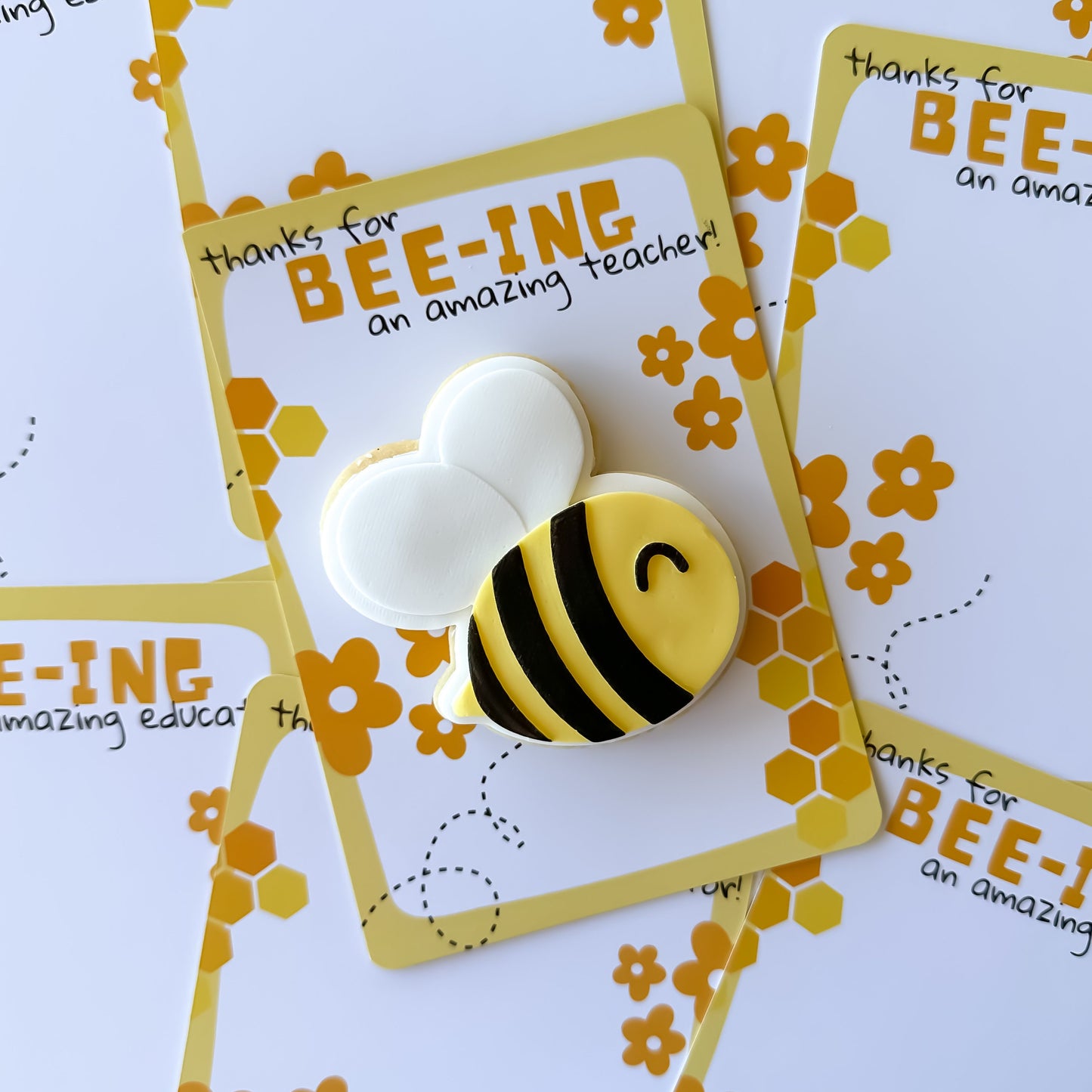Thanks For Bee-ing An Amazing Teacher Cookie Card