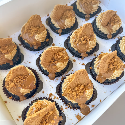 Chocolate Biscoff Cupcakes