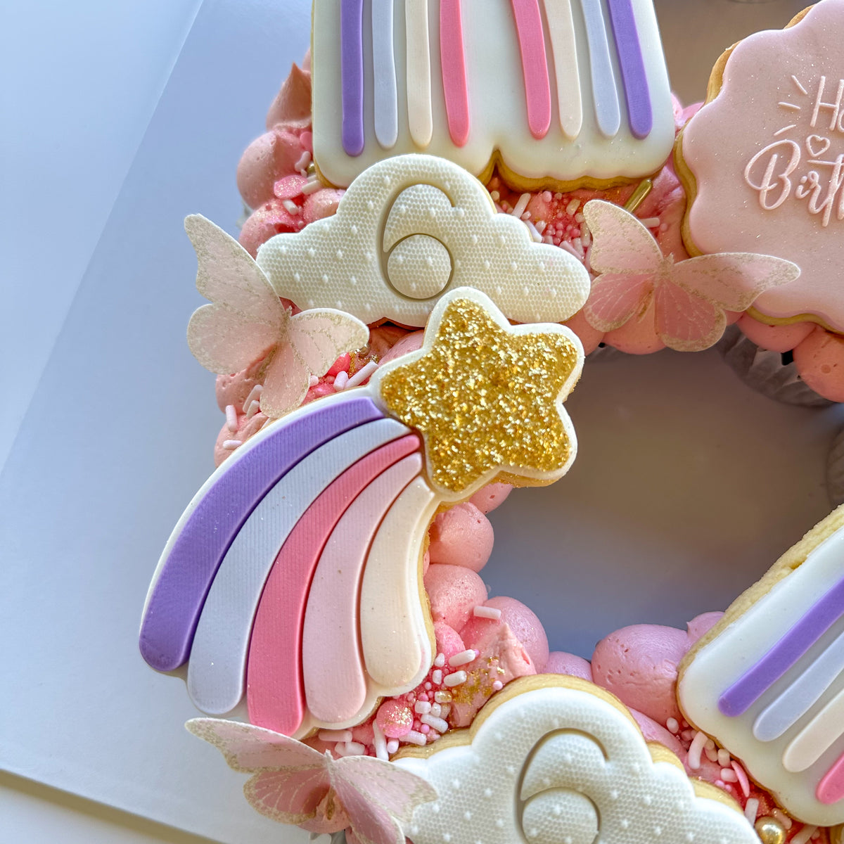 Magical Rainbow Cupcake Number